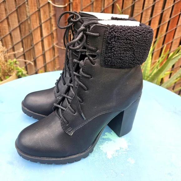 Lace Up Combat Boots Redwood Women's Size 8 - Picture 6 of 16